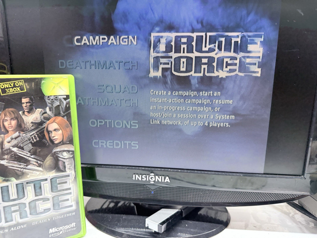 Brute Force (Microsoft Xbox, 2003) Game Case & Manual - Tested and Working
