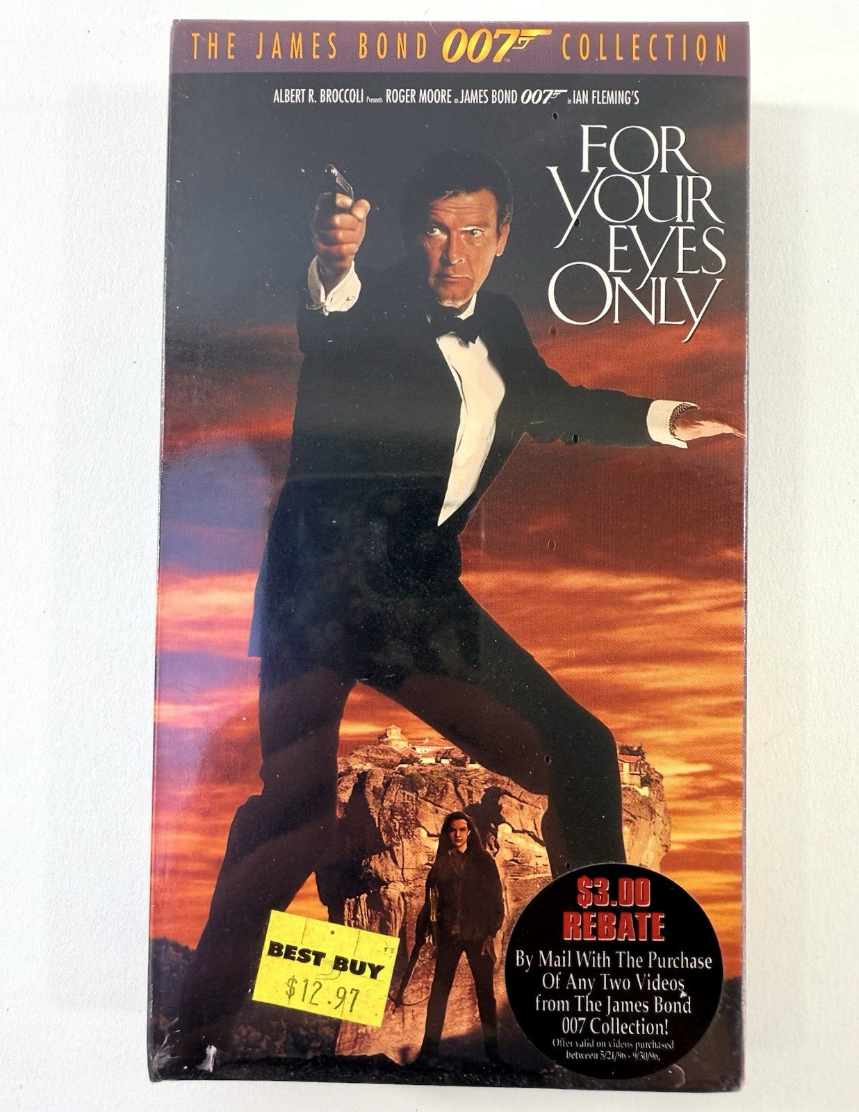 For Your Eyes Only (VHS, 1996) New, Factory Sealed - Roger Moore James Bond Film