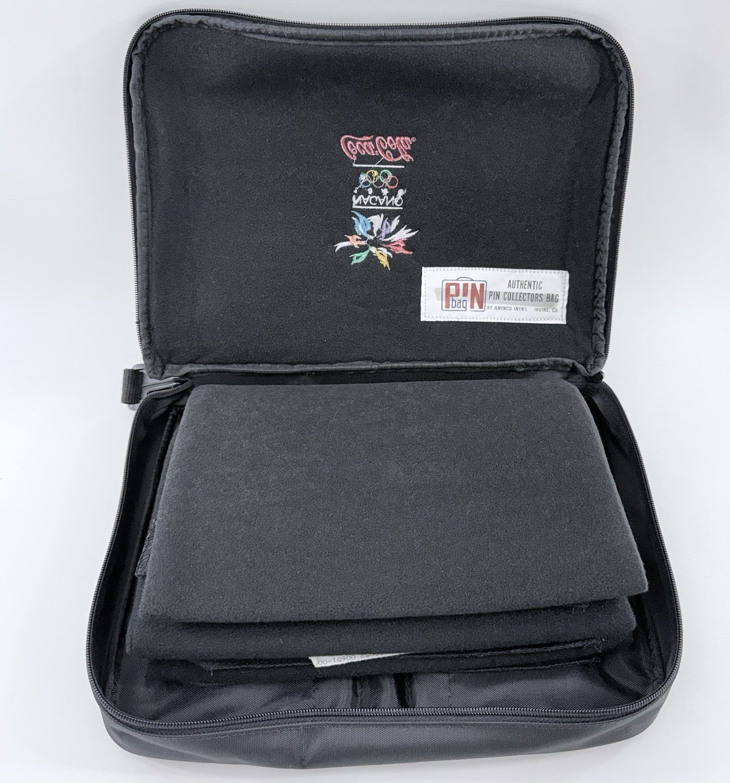 New Nagano 1998 Winter Olympics Official Pin Trading Bag w/Tag + Coca-Cola Pins