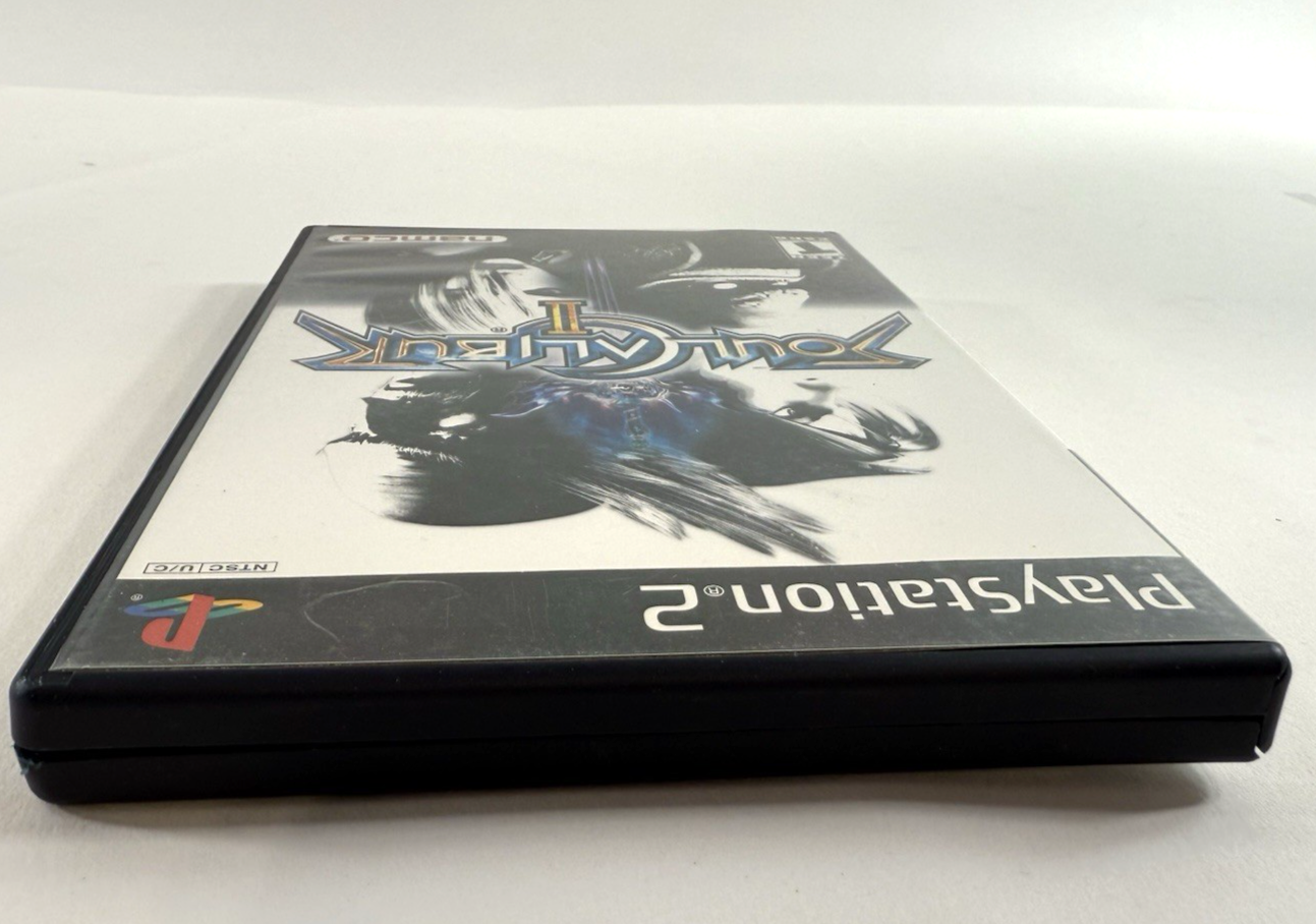 Soul Calibur II (PlayStation 2, 2003) Discs Case Manual Registration - Tested