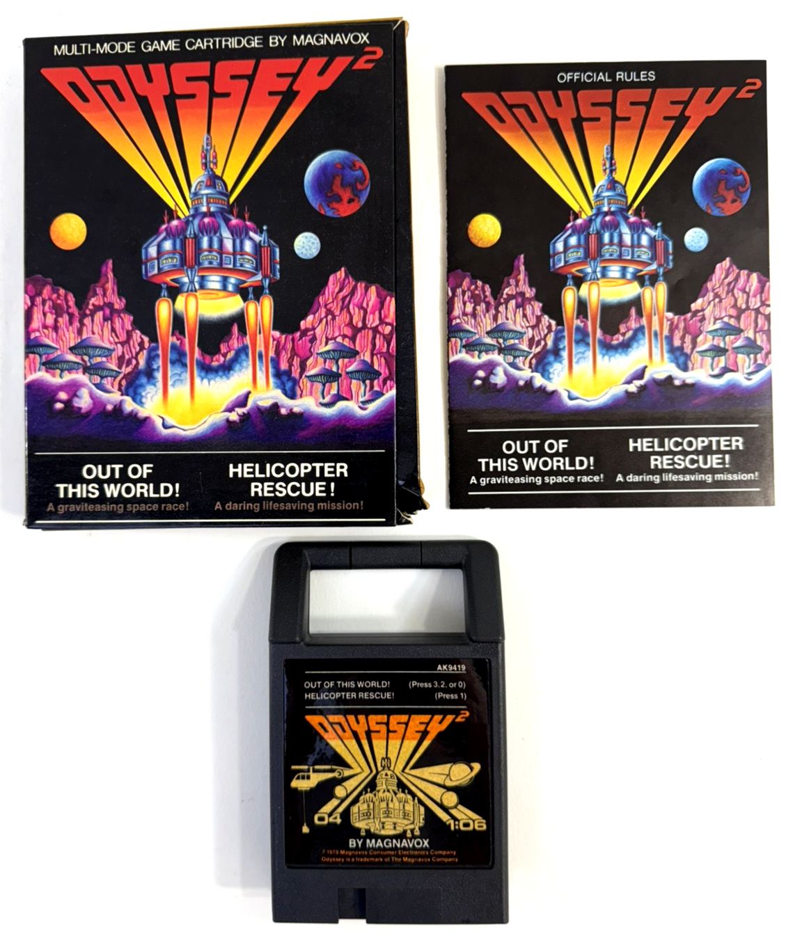 Out of This World/Helicopter Rescue (Odyssey 2/Videopac, 1979) Game Box Manual