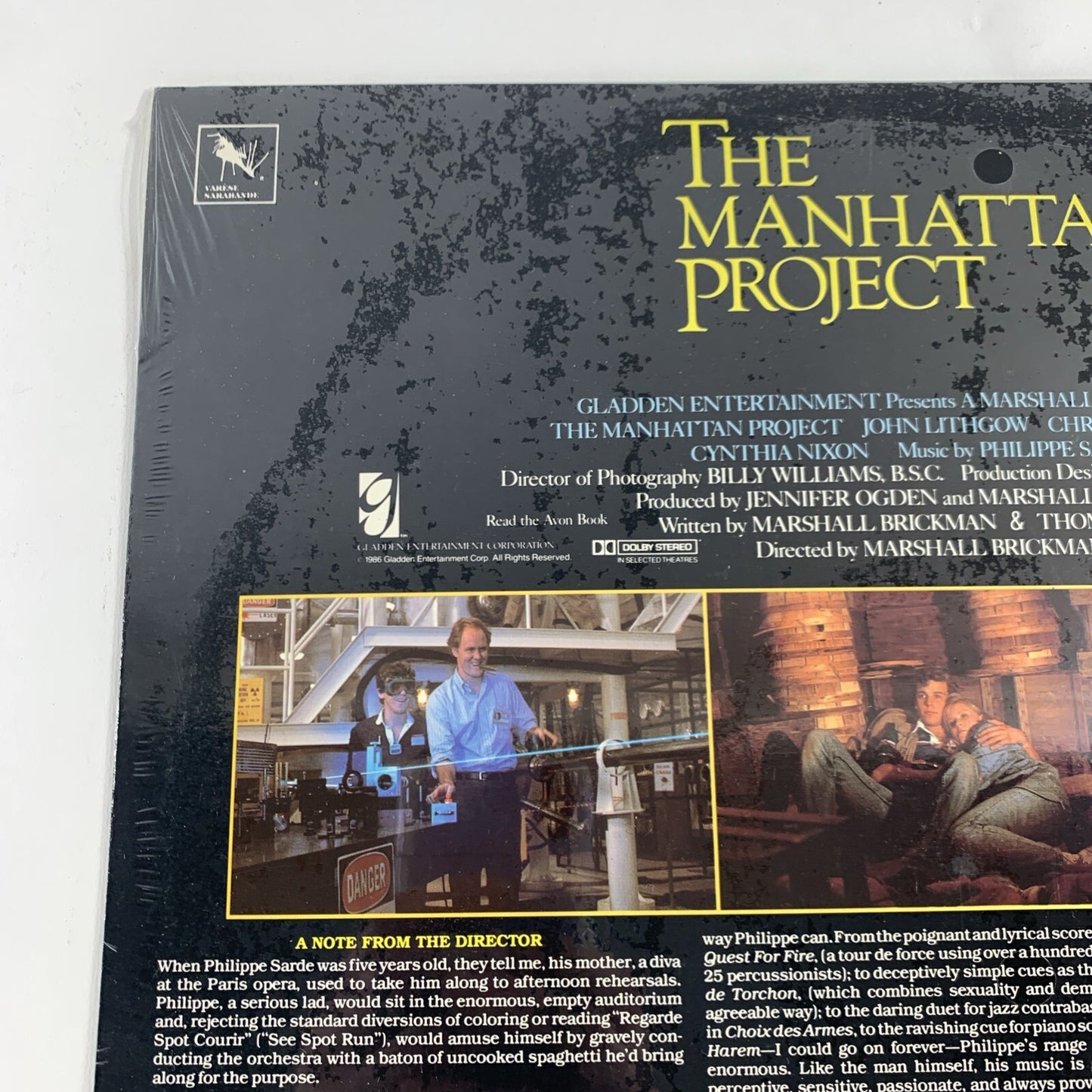 The Manhattan Project OST (Vinyl Record, 1986) STV 81282 - New, Factory Sealed