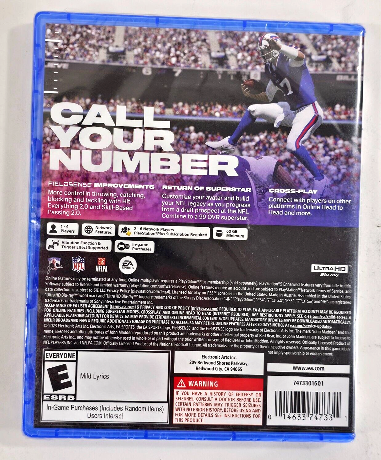 Madden NFL 24 (Sony PlayStation 5, 2023) New, Factory Sealed