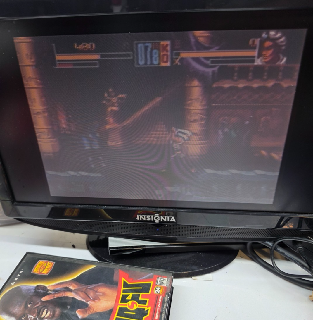 Shaq-Fu (Sega Genesis, 1994) Game, Case, Manual - Tested and Working