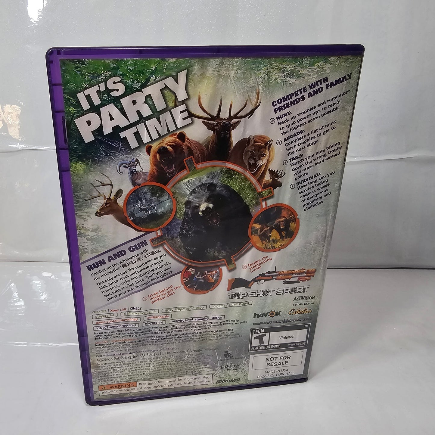 Cabela’s Big Game Hunter: Hunting Party (Xbox 360, 2011) Game and Case - Tested