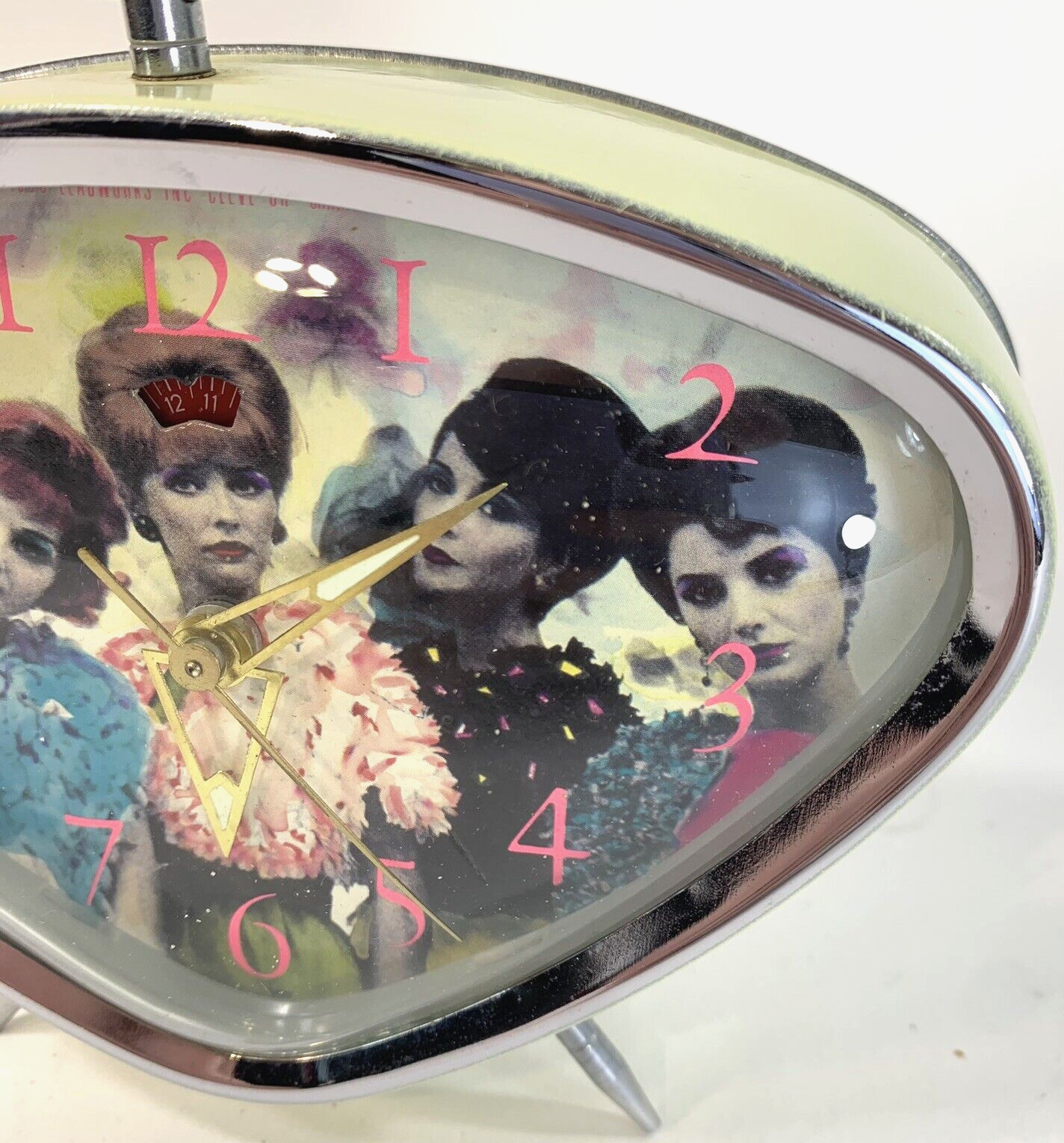 1988 Leadworks Inc. Wind-up Mid-Century Modern Alarm Clock - Tested and Working