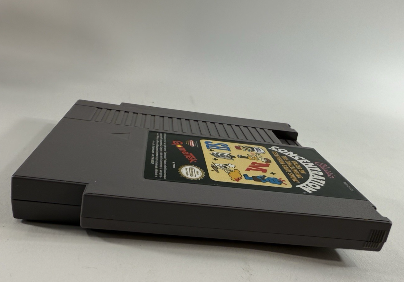 Classic Concentration (Nintendo NES, 1990) Game Cartridge - Tested and Working