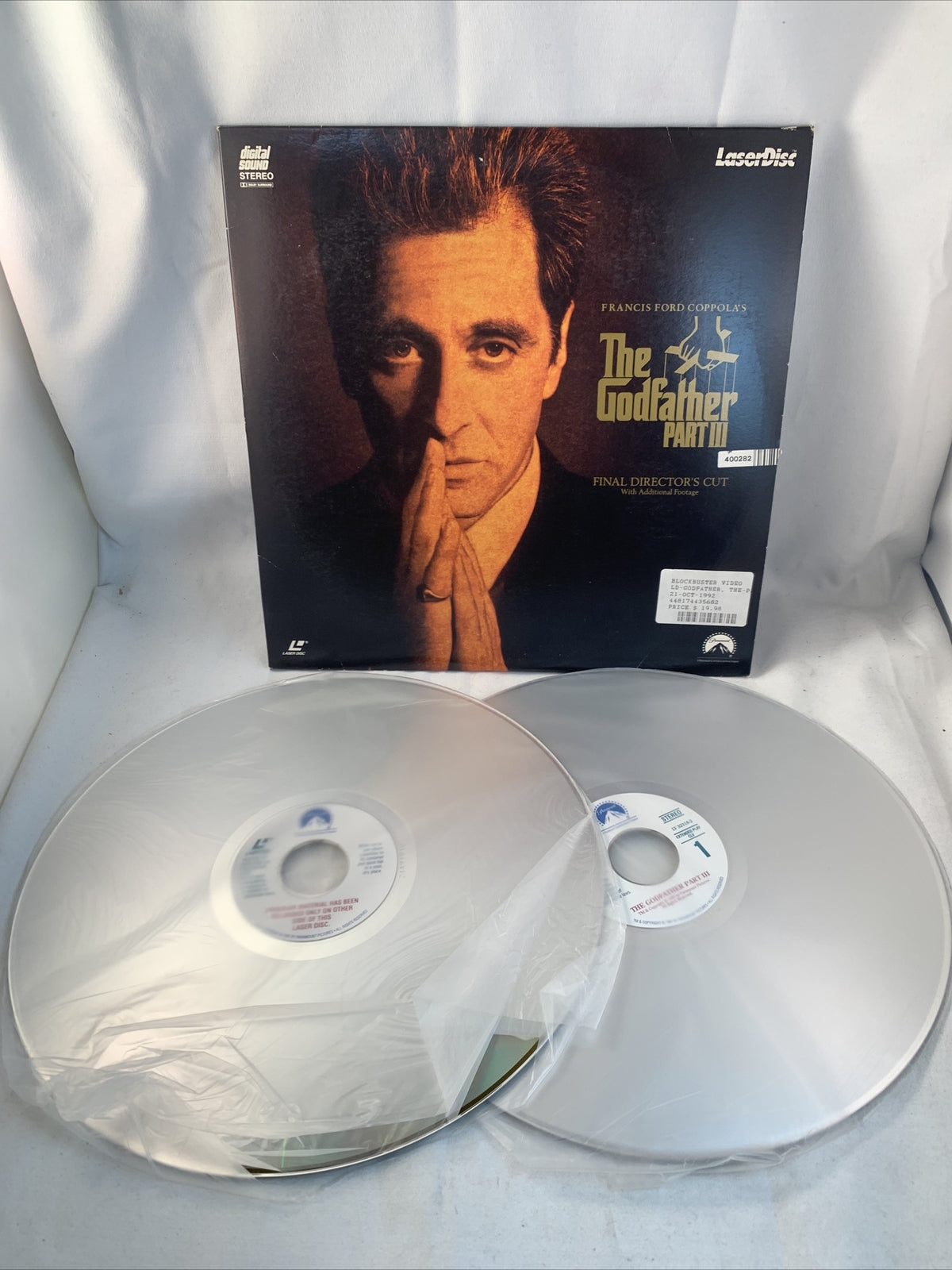 The Godfather Part III 3 Final Director's Cut Laserdisc LD LV32318-2 Laser Disc