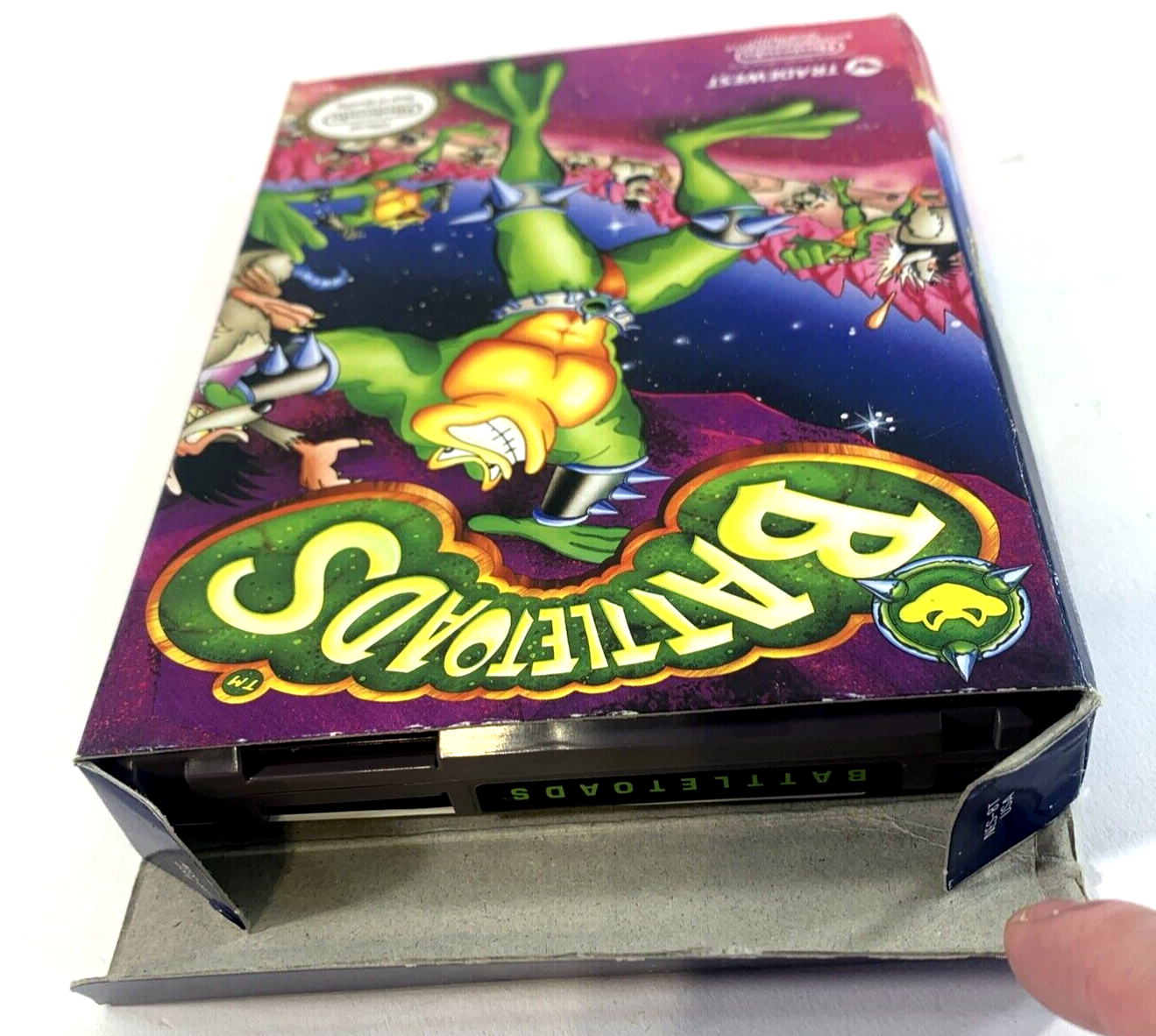 Battletoads (Nintendo NES, 1991) Game Box Manual Poster Foam -Tested and Working