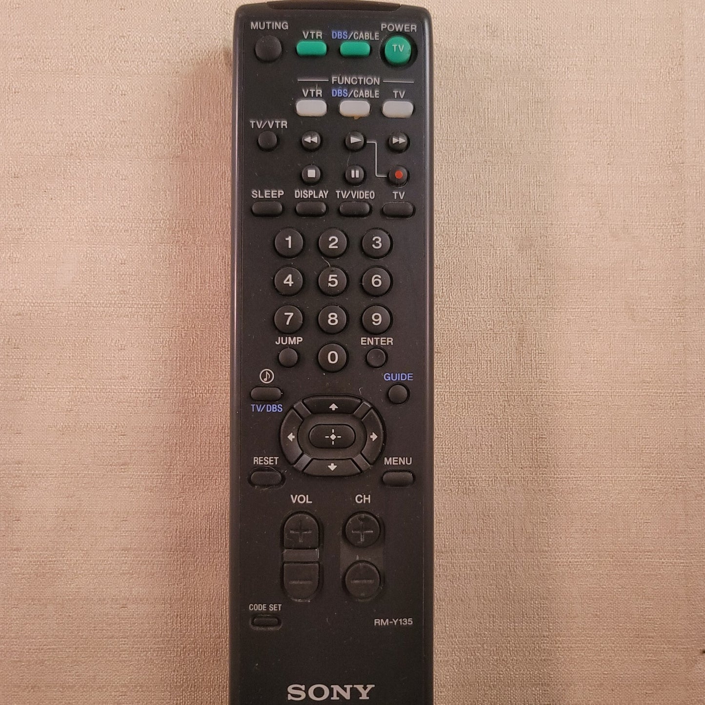 GENUINE OEM SONY RM-Y136A TV Remote Control 4-978-977 Tested and Working