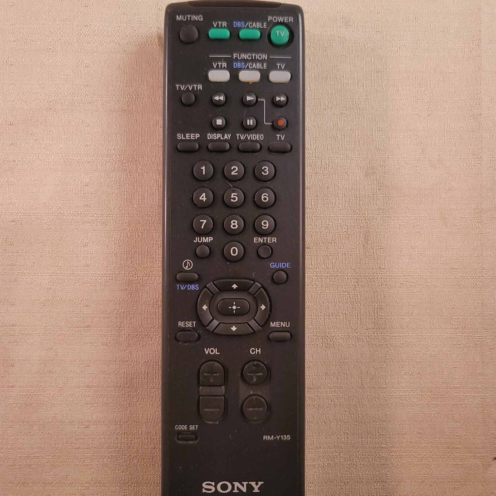 GENUINE OEM SONY RM-Y136A TV Remote Control 4-978-977 Tested and Working
