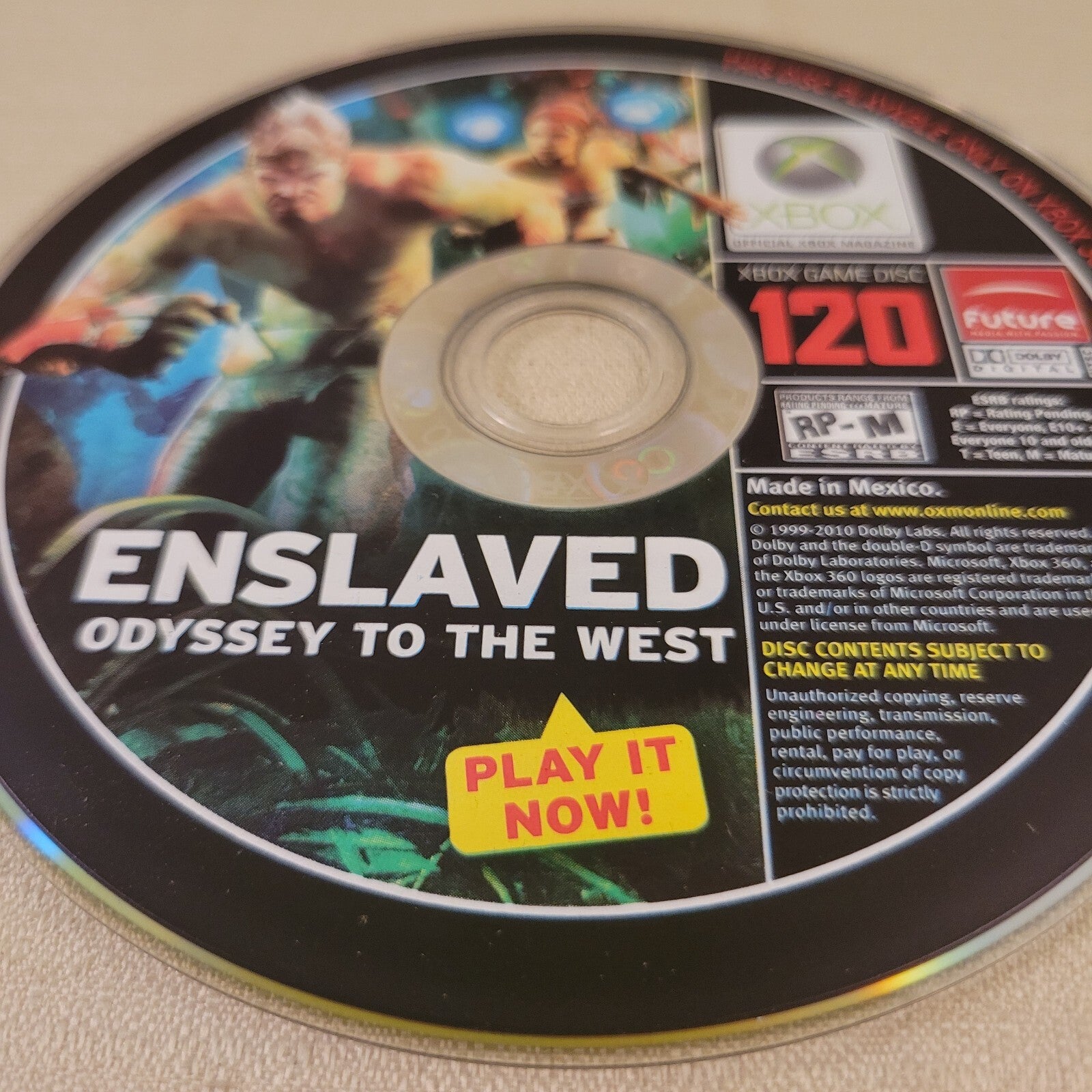 Official Xbox Magazine Enslaved Odyssey to the West Demo Disc