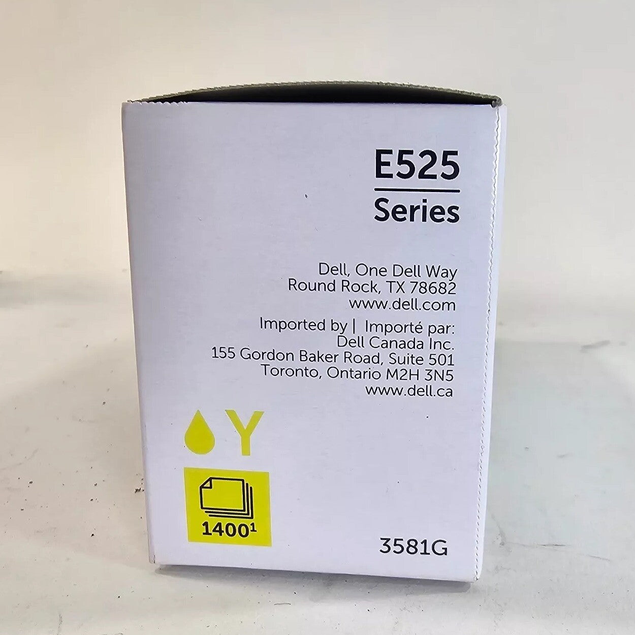 Dell E525 Series 3581G Yellow Genuine Toner Cartridge - New