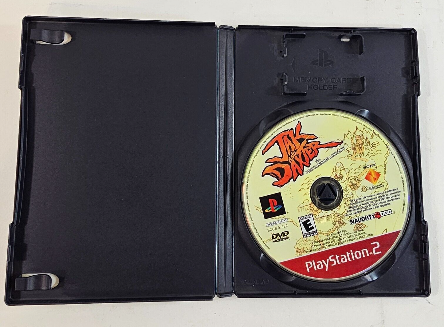 Jak And Daxter: The Precursor Legacy (PlayStation 2, 2001) Game and Case