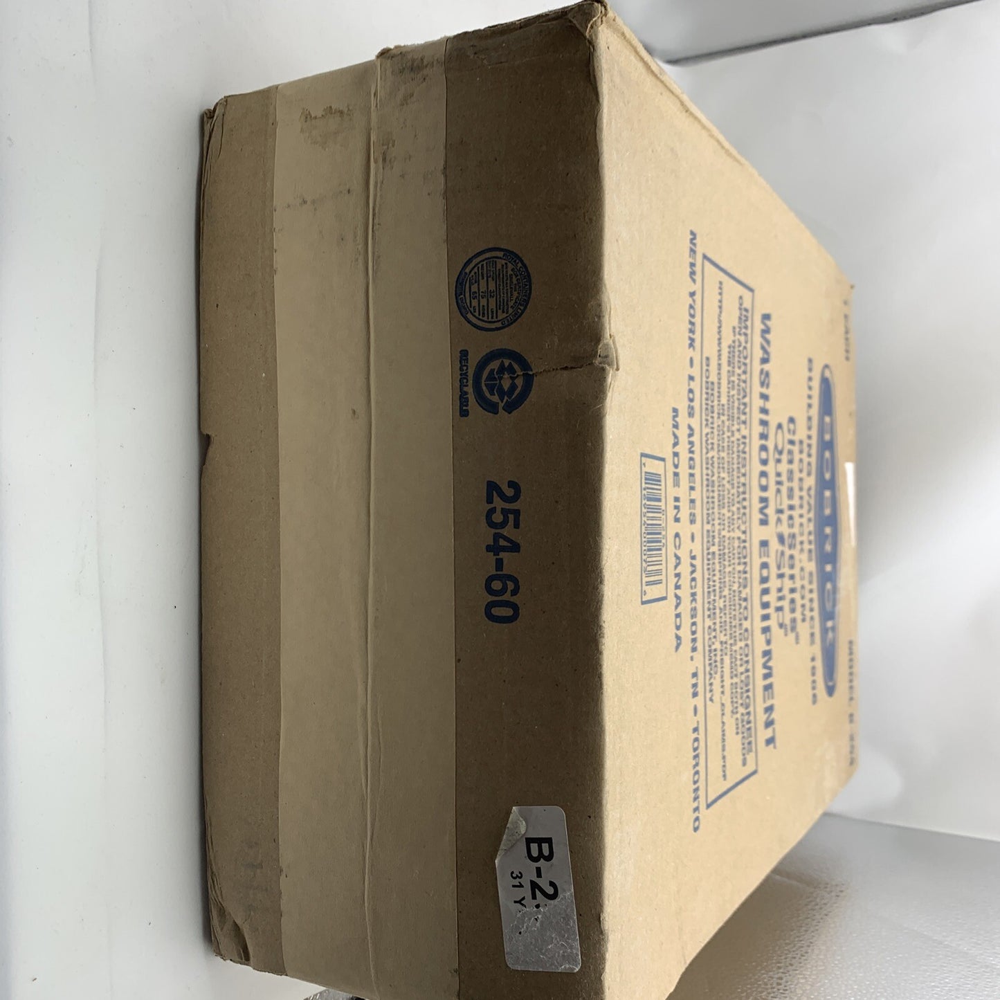 Bobrick B-254 Surface Mount Sanitary Napkin Disposal Receptacle