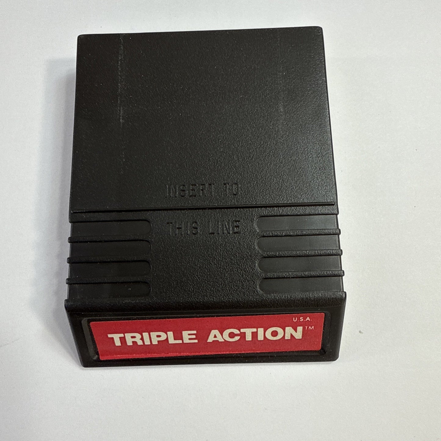 Triple Action (Intellivision, 1981) Game, Case, Manual, Overlays - Tested