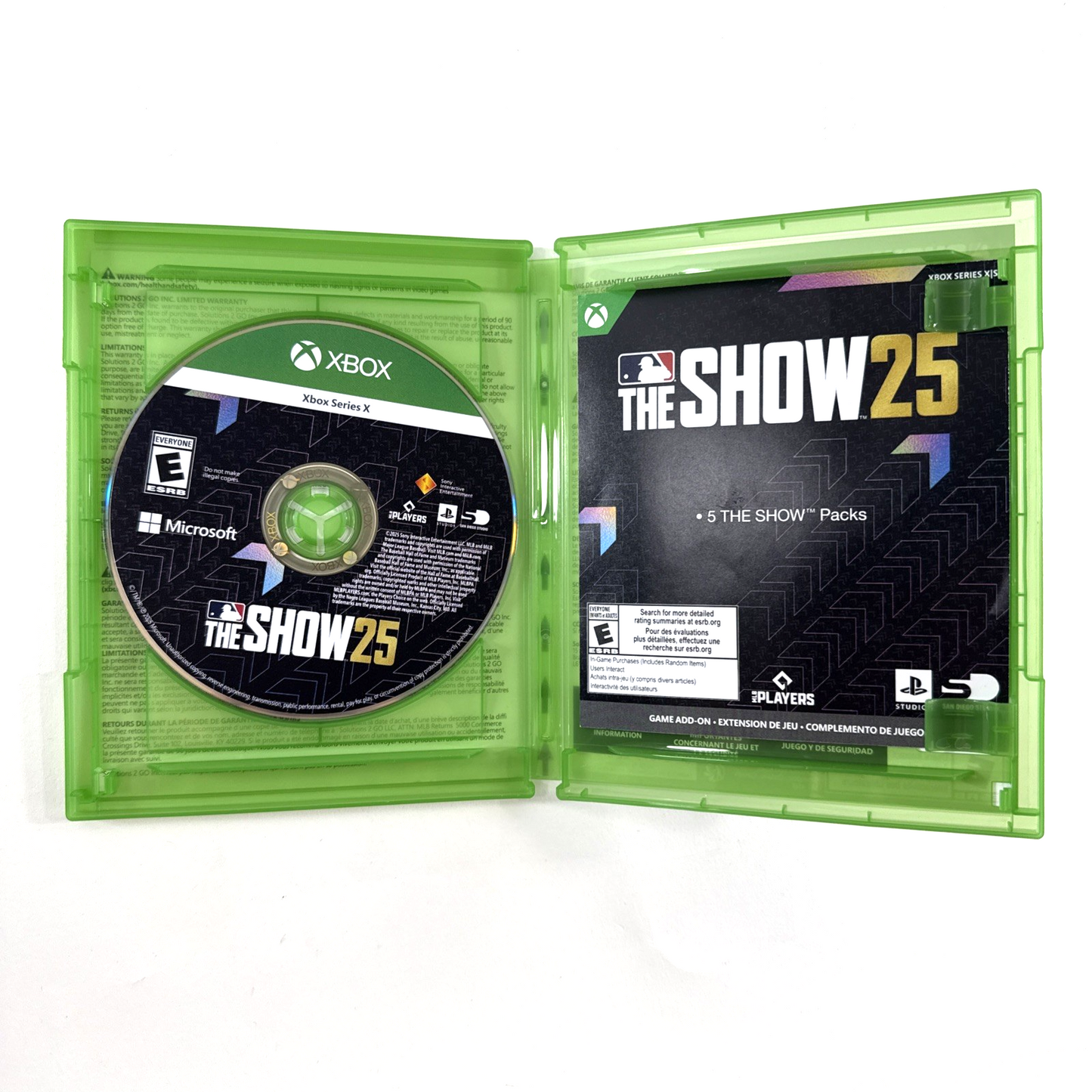 MLB The Show 25 (Microsoft Xbox Series X|S, 2025) Game, Case, Insert - Tested