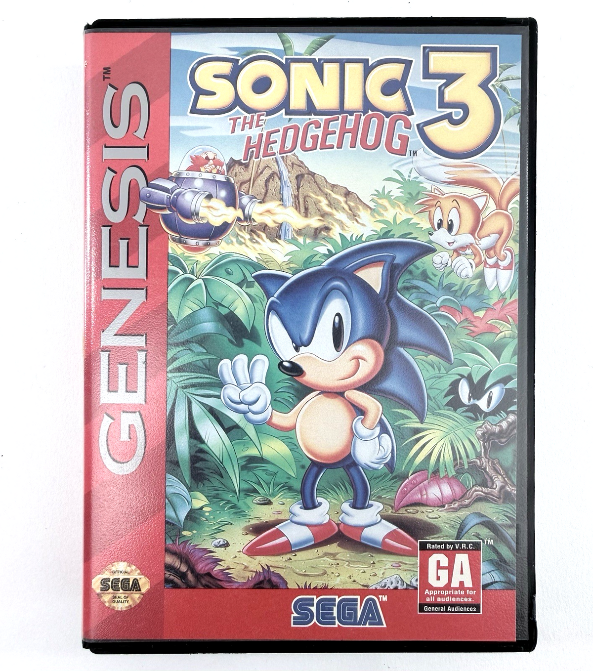 Sonic the Hedgehog 3 (Sega Genesis, 1994) Game and Case - Tested and Working