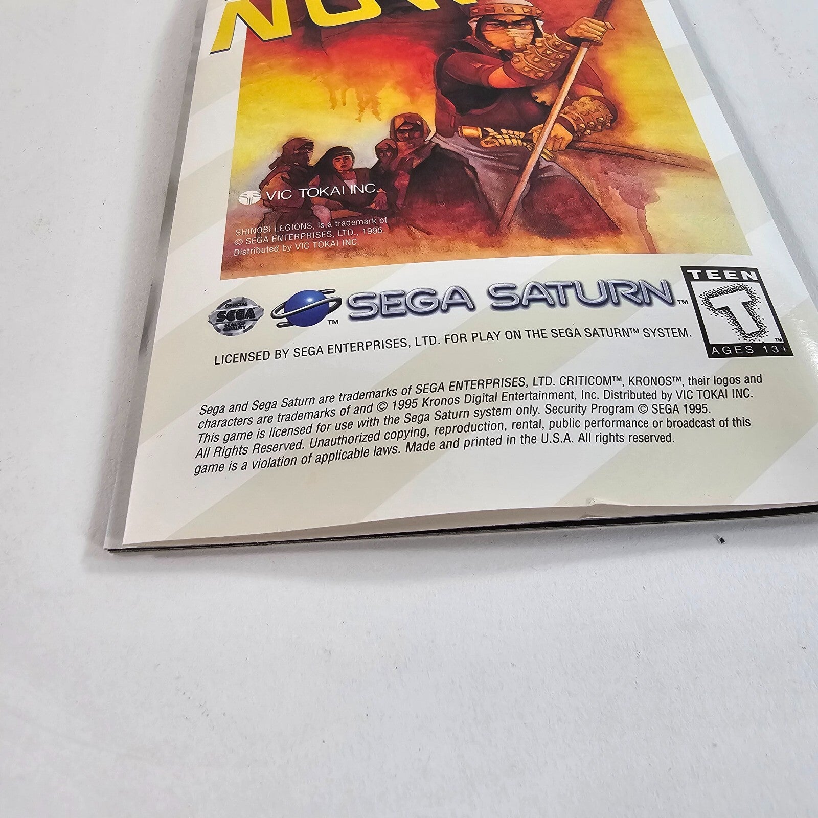 Criticom (Sega Saturn, 1995) Replacement Manual