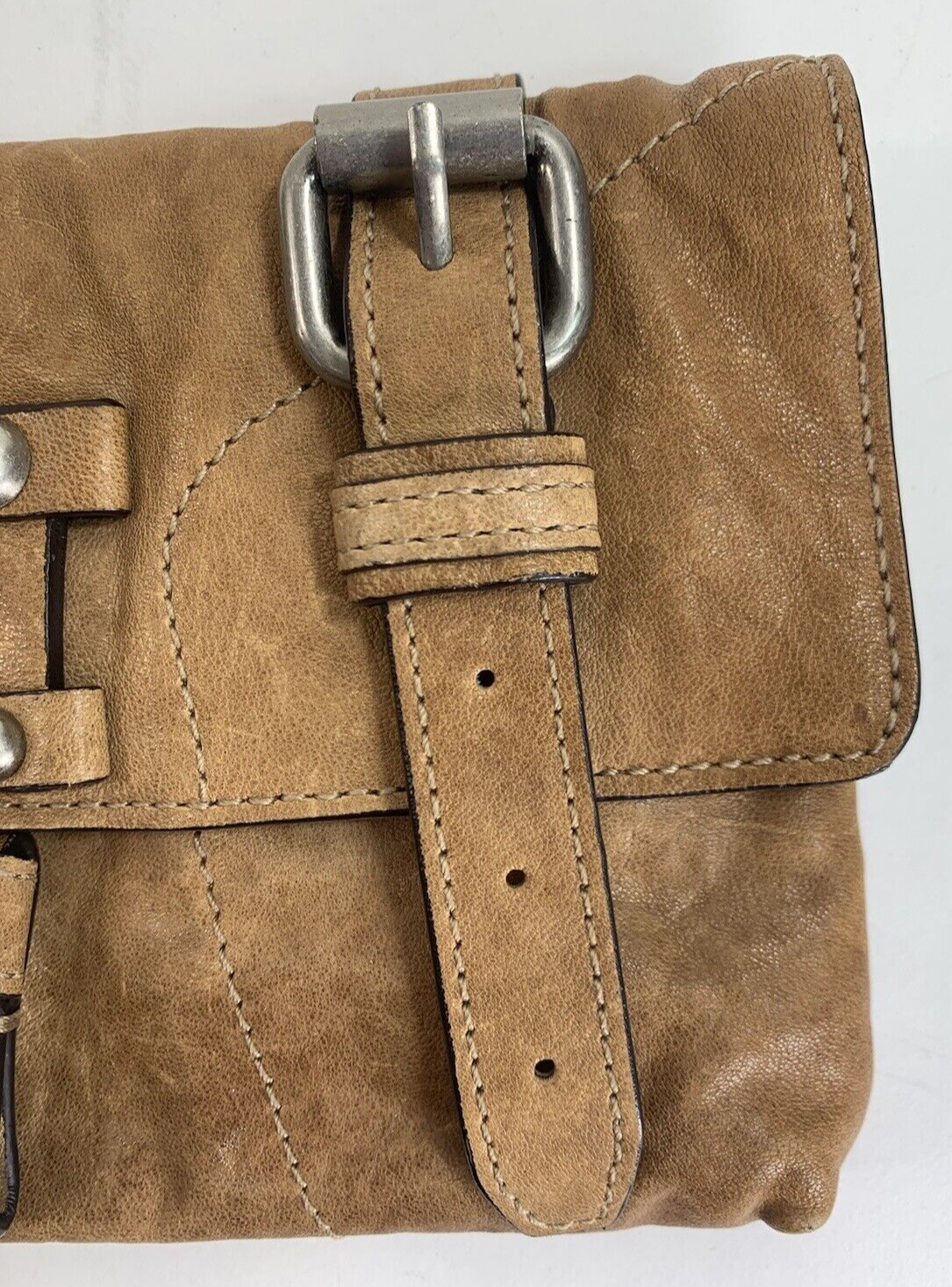 Juicy Couture Genuine Leather Tan Brown Clutch RN52002/CA16396