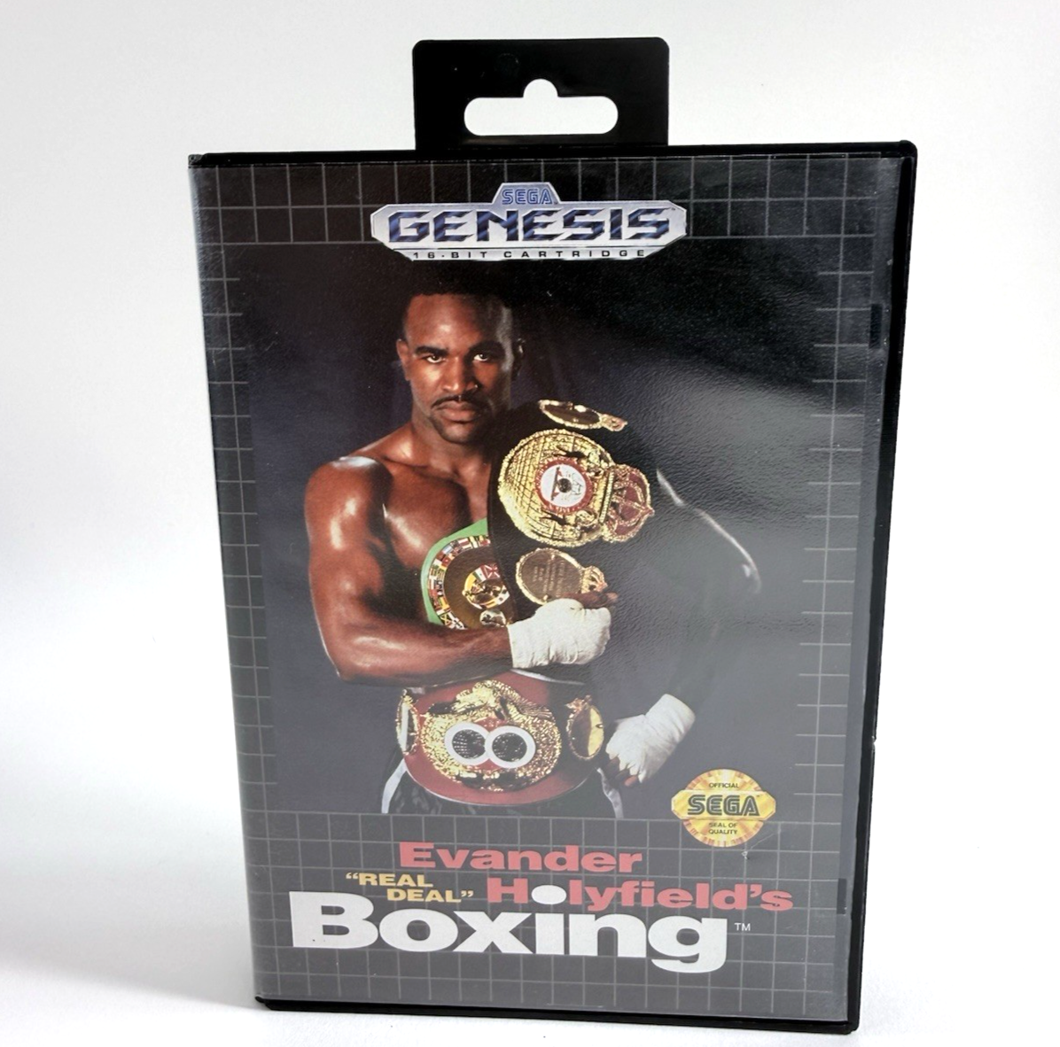 Evander Holyfield's "Real Deal" Boxing (Sega Genesis, 1992) Game, Case, Manual