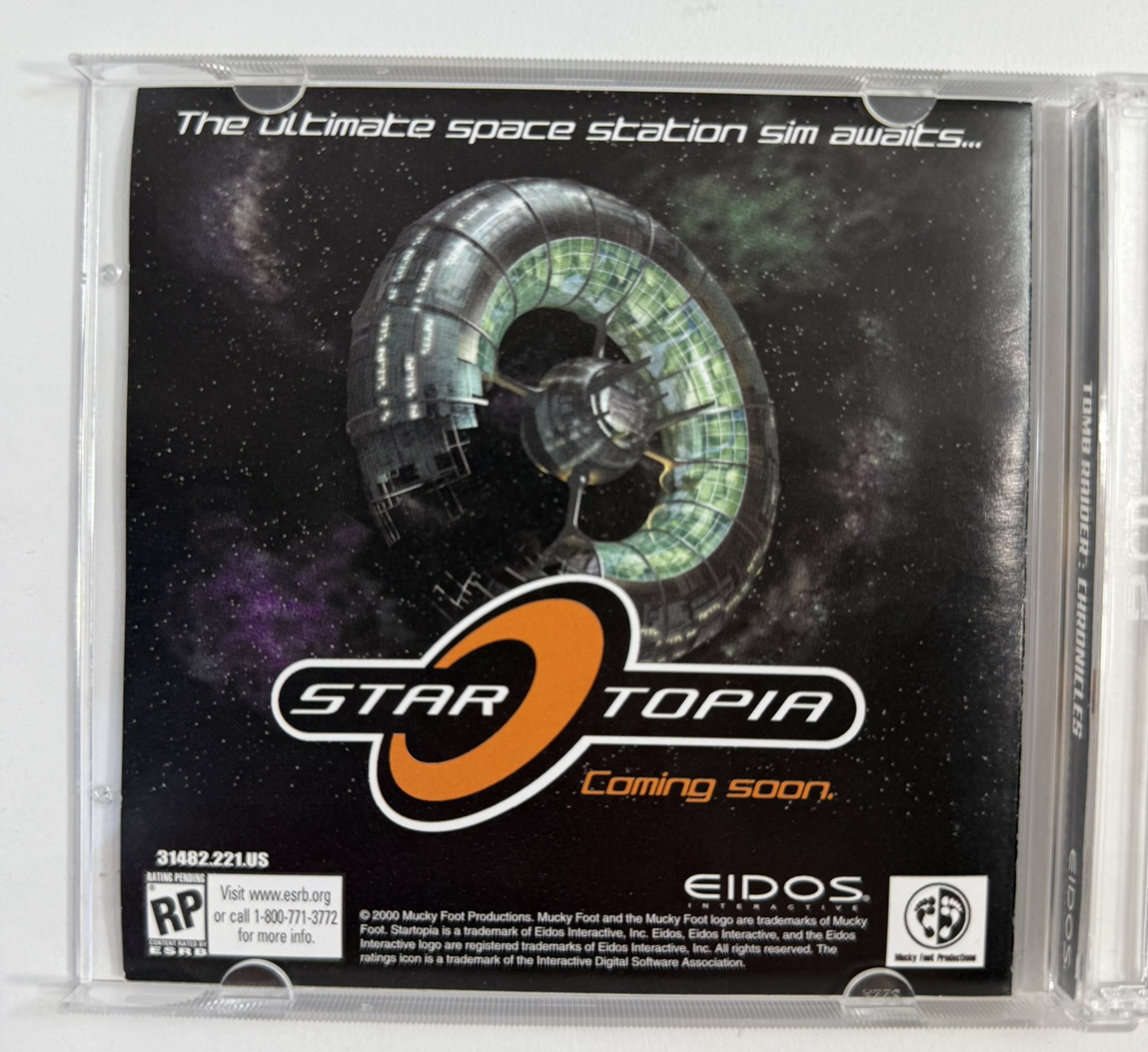 Tomb Raider: Chronicles (PC, 2000) Game Discs, Case, Install Manual - Tested