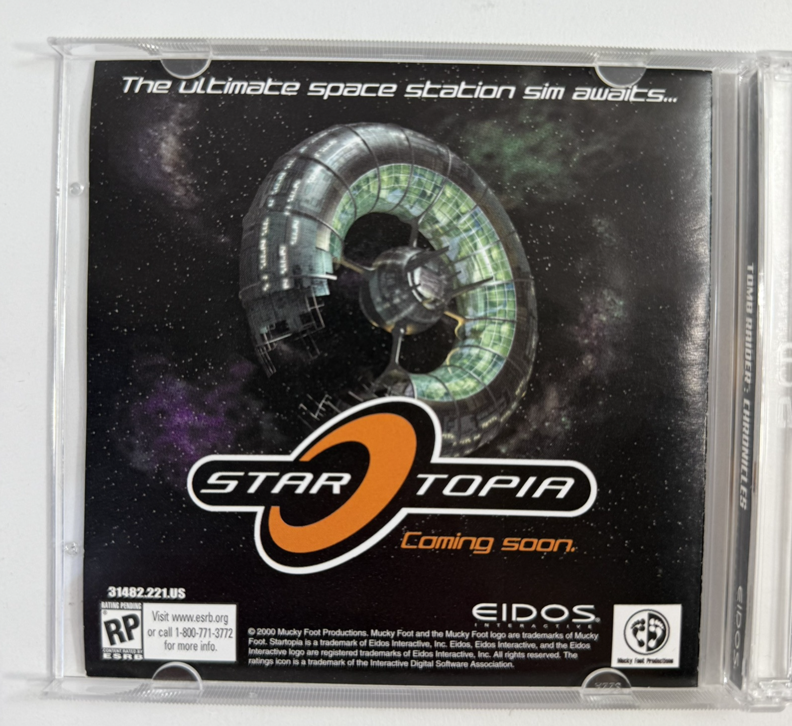 Tomb Raider: Chronicles (PC, 2000) Game Discs, Case, Install Manual - Tested