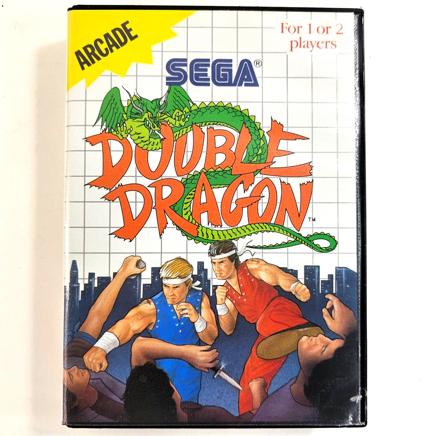 Double Dragon (Sega Master System, 1988) Game Case Manual - Tested and Working