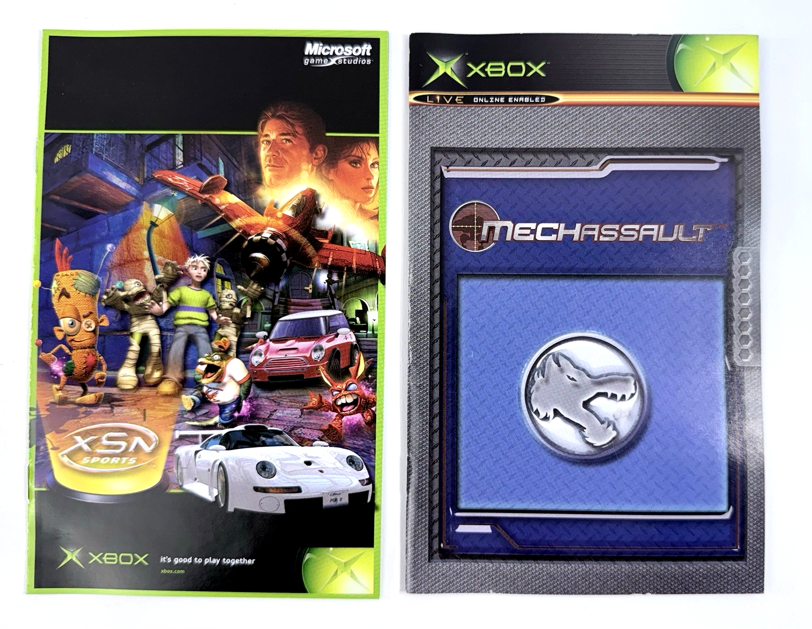 MechAssault (Microsoft Xbox, 2002) Game Case Manual Insert - Tested - Read