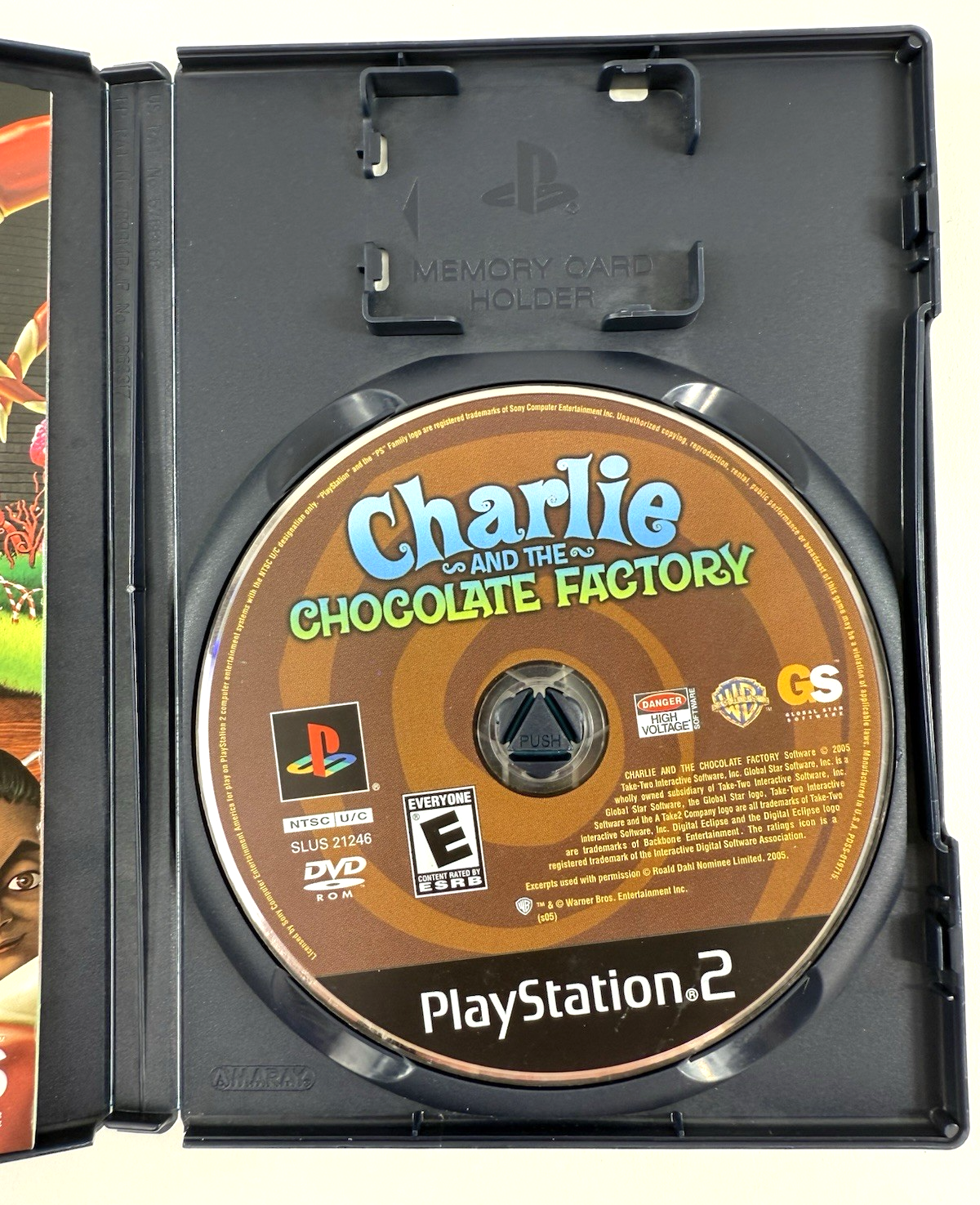 Charlie and the Chocolate Factory (PlayStation 2, 2005) Game, Case, & Manual