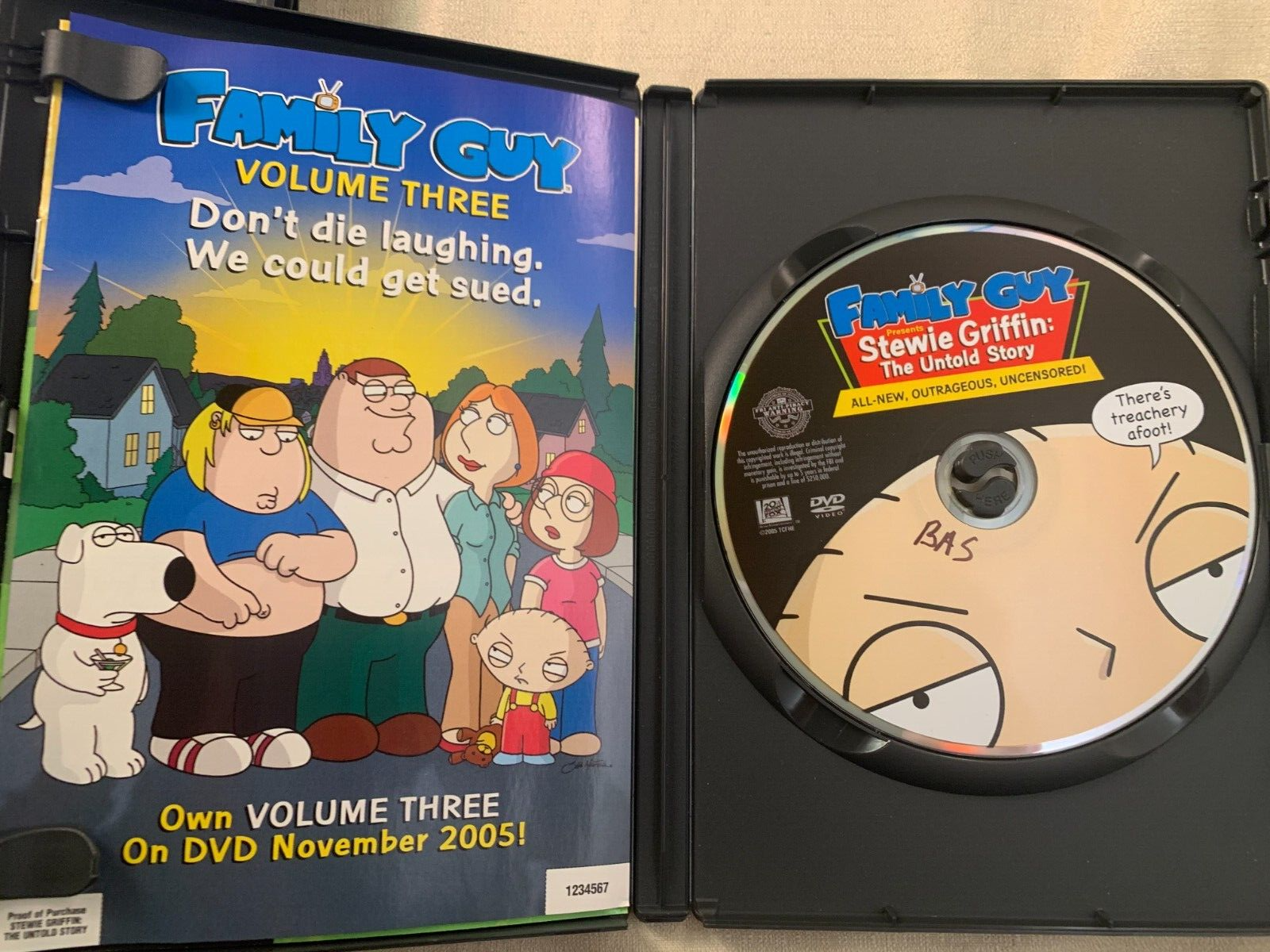Family Guy: It's a Trap! (DVD bundle) Blue Harvest/Stewie Griffin: The Untold...