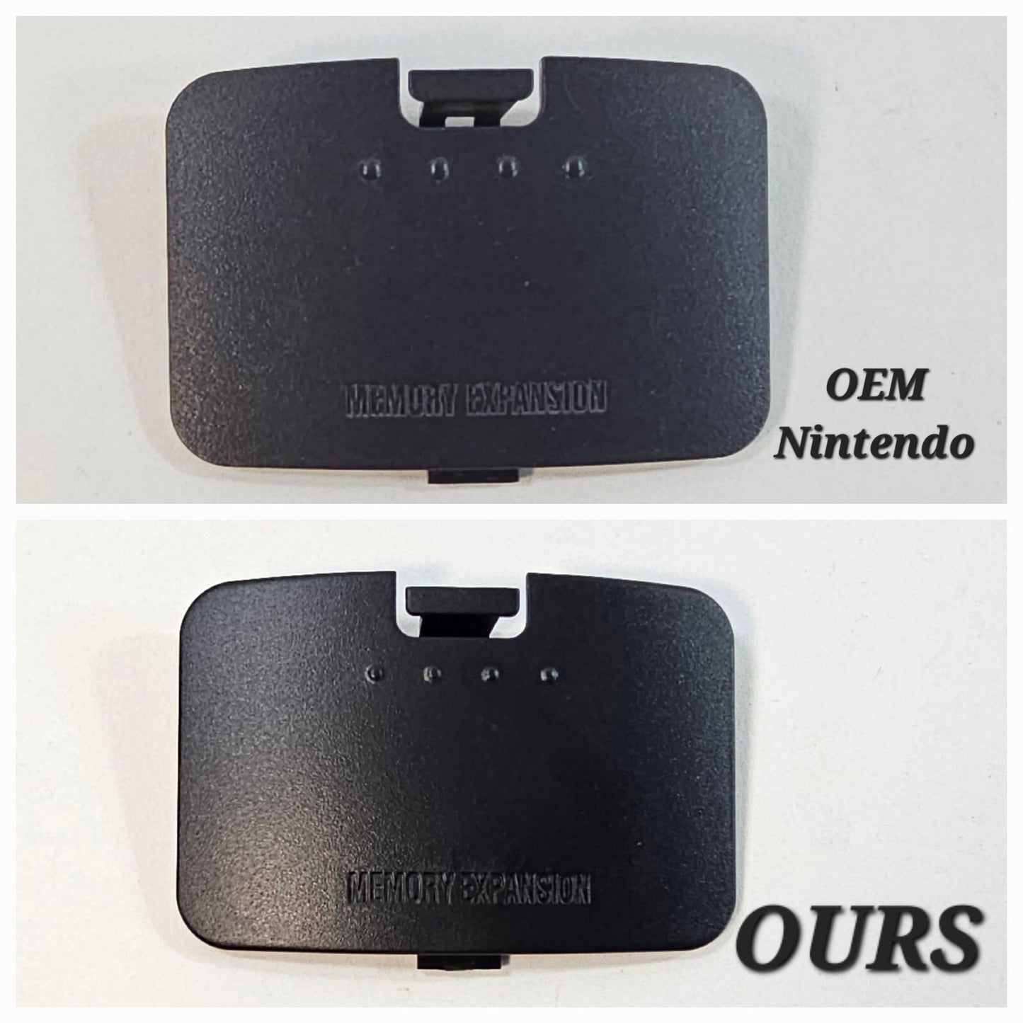 Black Nintendo 64 Jumper Pak Lid Memory Expansion Cover Replacement - Unbranded