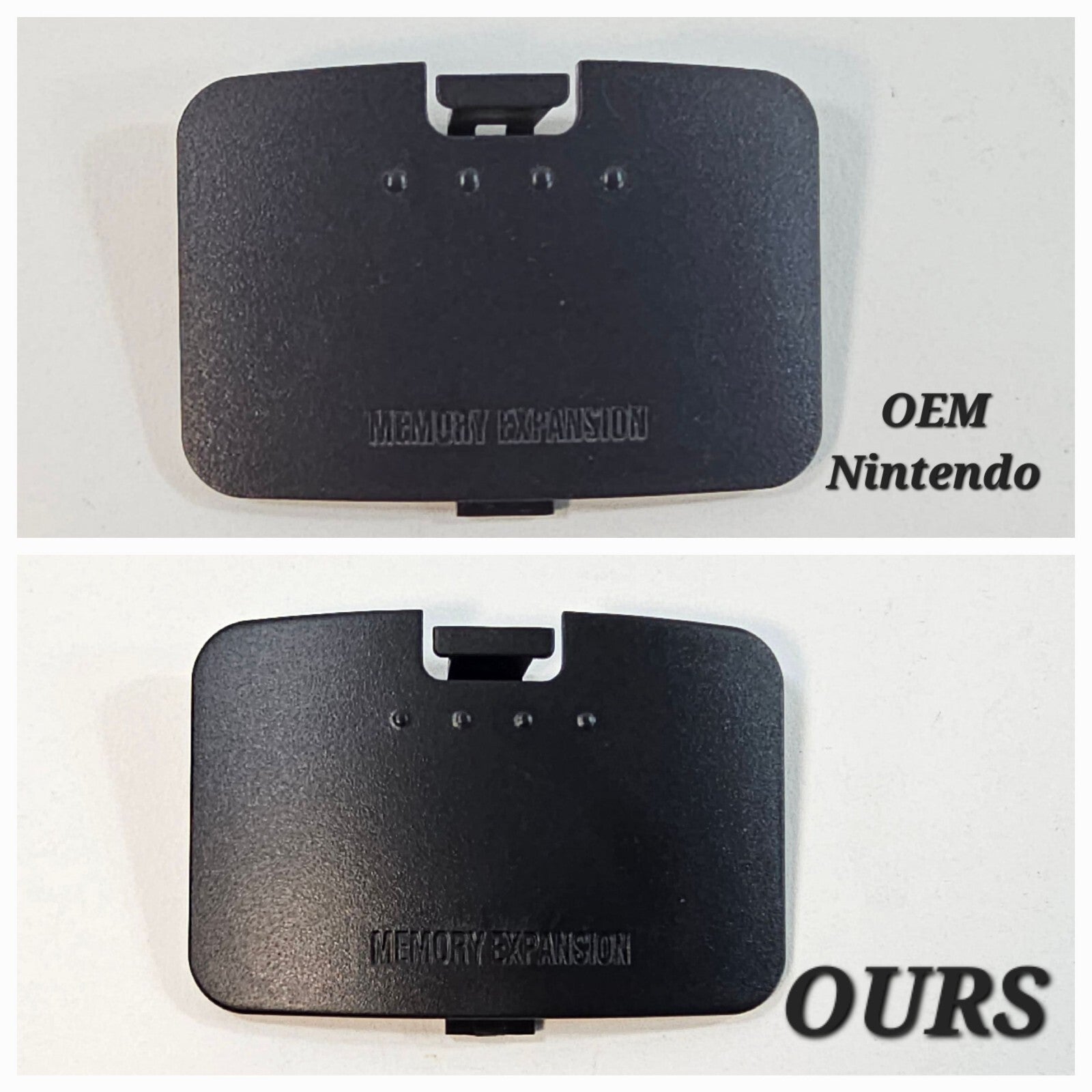 Black Nintendo 64 Jumper Pak Lid Memory Expansion Cover Replacement - Unbranded