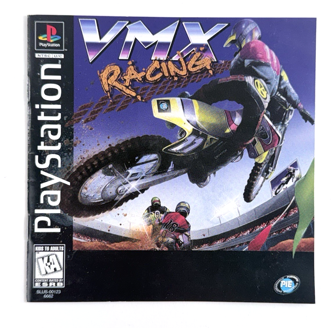VMX Racing (PlayStation 1, 1996) Game Case Manual Registration Card - Tested