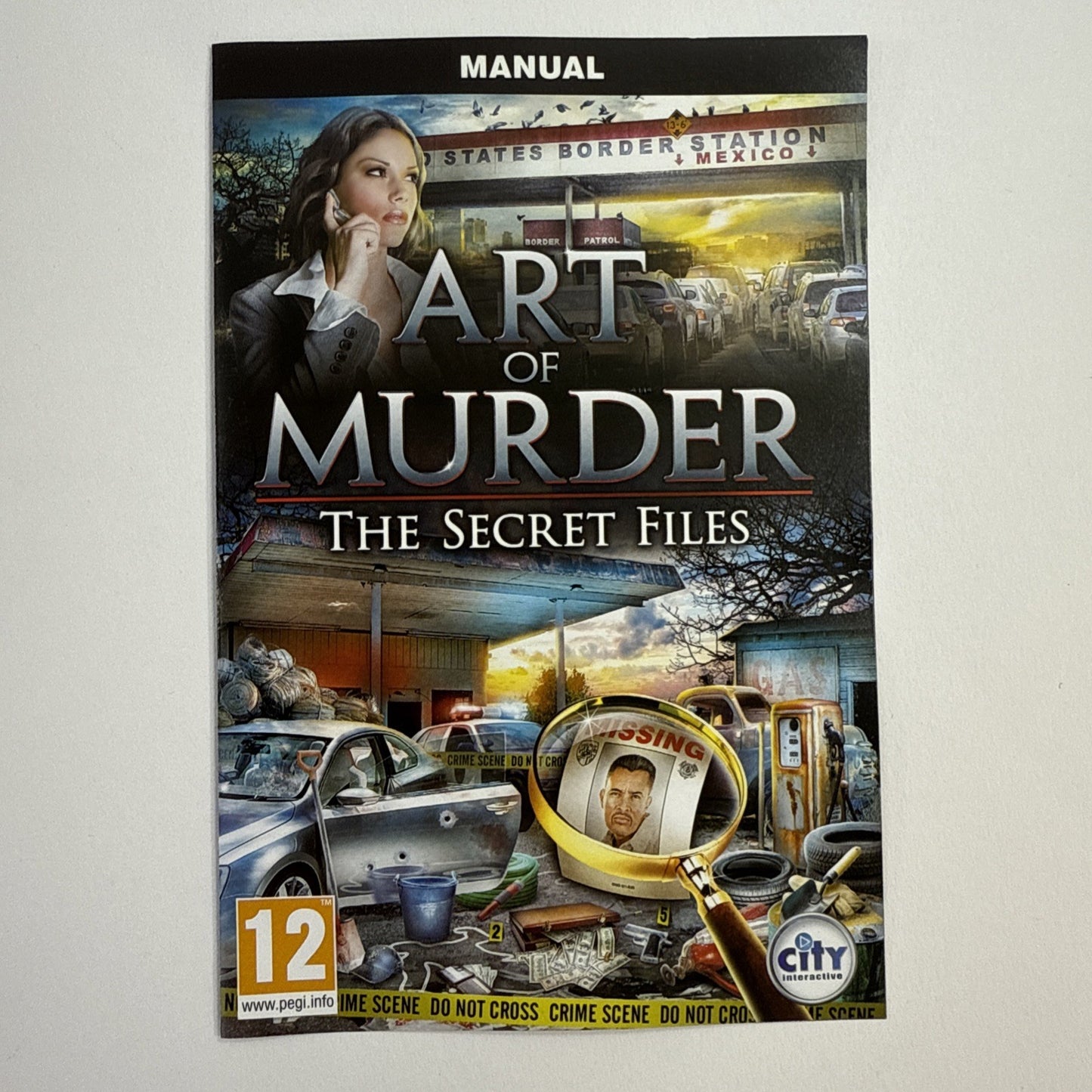 Art Of Murder: The Secret Files (PC CD, 2010) Game Case Manual Sleeve - Untested