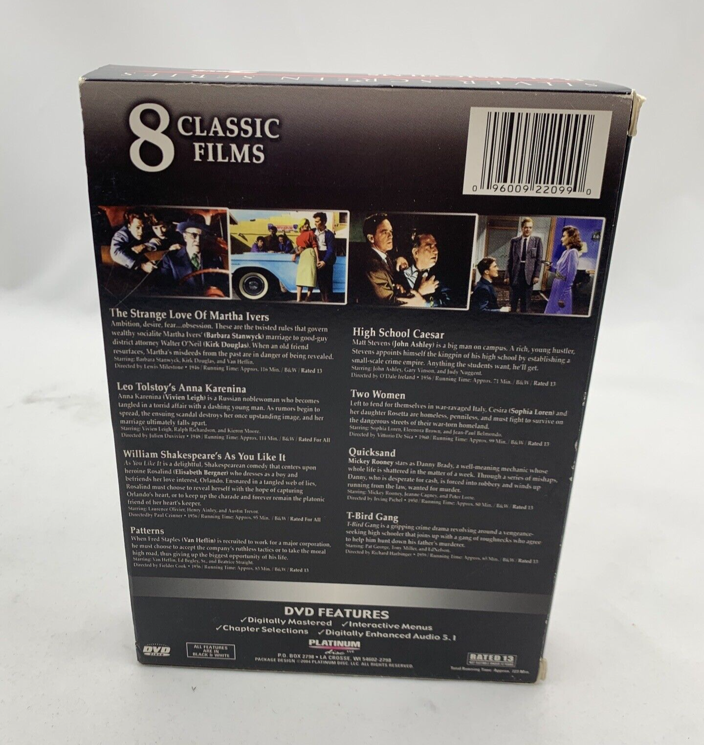 Silver Screen Series: 8 Classic Films (DVD, 2004, 2-Disc Set)