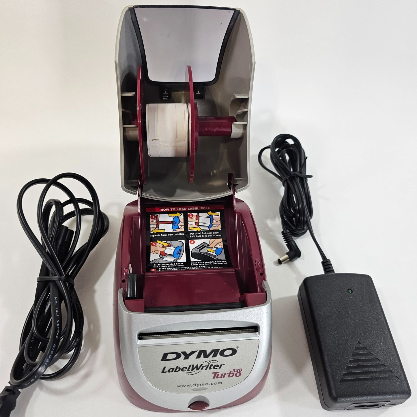 Dymo LabelWriter 330 Turbo Thermal Label Printer AC Adapter & USB Cable - Tested