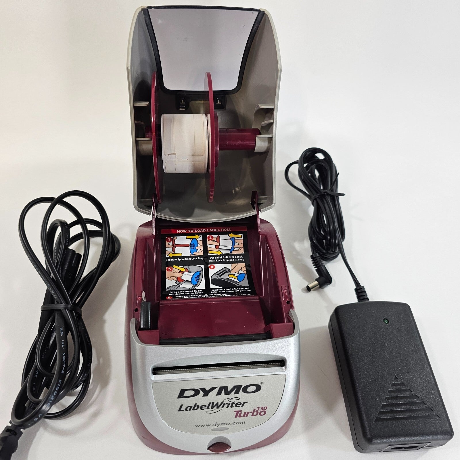 Dymo LabelWriter 330 Turbo Thermal Label Printer AC Adapter & USB Cable - Tested