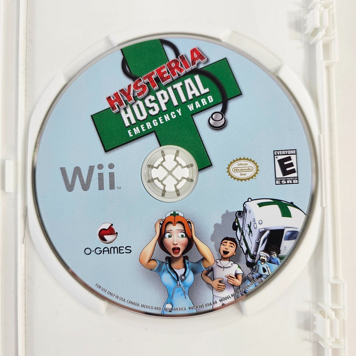 Hysteria Hospital: Emergency Ward (Nintendo Wii, 2009) Game Case Manual - Tested
