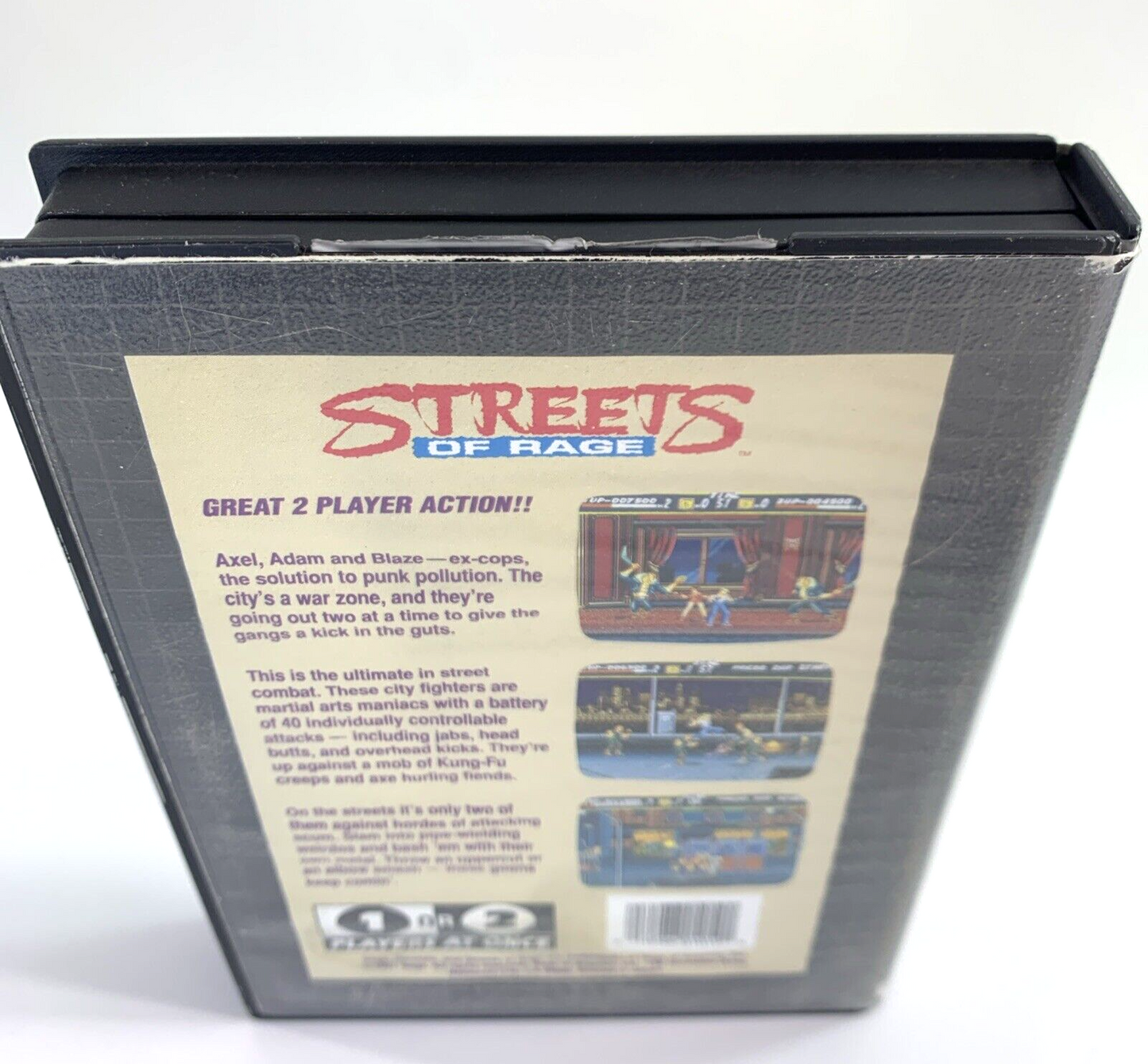 Streets of Rage (Sega Genesis, 1991) Game And Case - Tested and Working