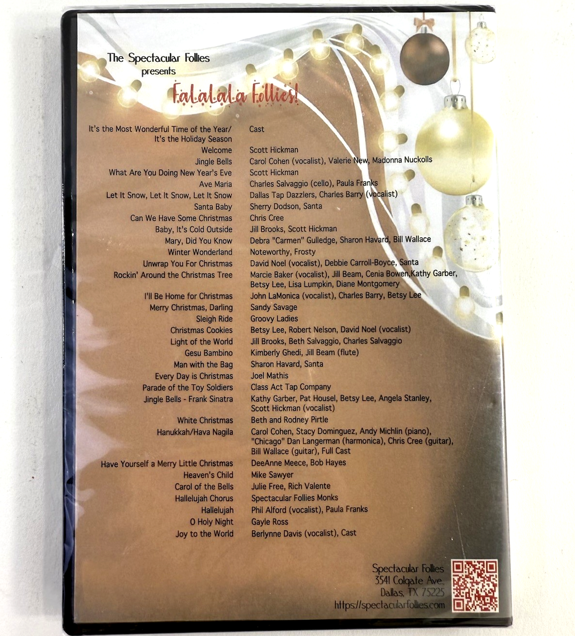 Spectacular Follies Presents Fa La La La Follies (DVD, 2022) New, Factory Sealed