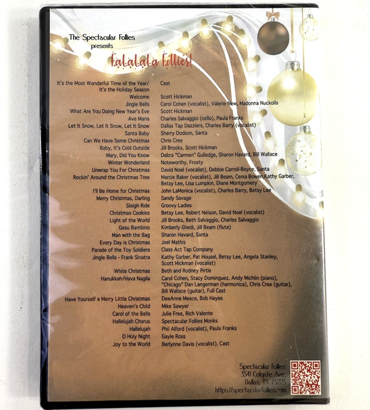 Spectacular Follies Presents Fa La La La Follies (DVD, 2022) New, Factory Sealed