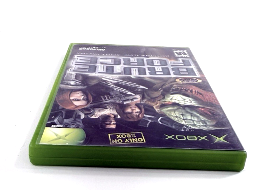 Brute Force (Microsoft Xbox, 2003) Game Case & Manual - Tested and Working