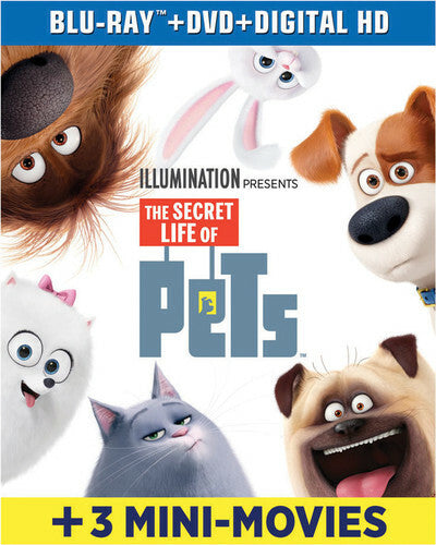 Secret Life of Pets (7 Blu-ray Family Films) Hugo, Golden Compass, Frozen +3