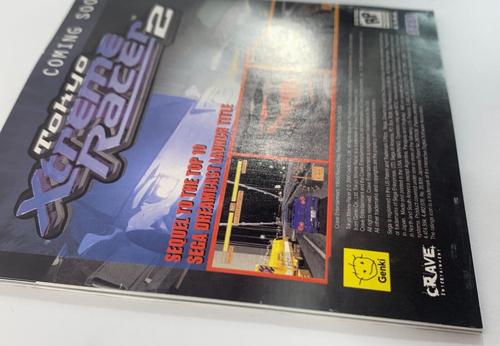 Ultimate Fighting Championship (Dreamcast, 2000) Game Case Manual Registration