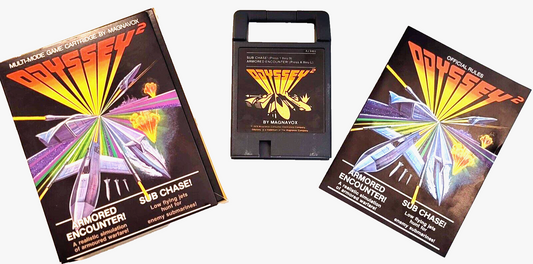 Armored Encounter/Sub Chase (Magnavox Odyssey 2, 1978) Game Case Manual - Tested
