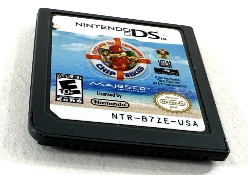 Alvin and the Chipmunks: Chipwrecked (Nintendo DS, 2011) Game Cartridge - Tested