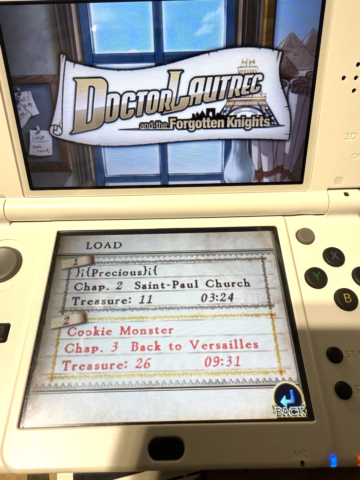 Doctor Lautrec and the Forgotten Knights (Nintendo 3DS, 2011) Game and Manual