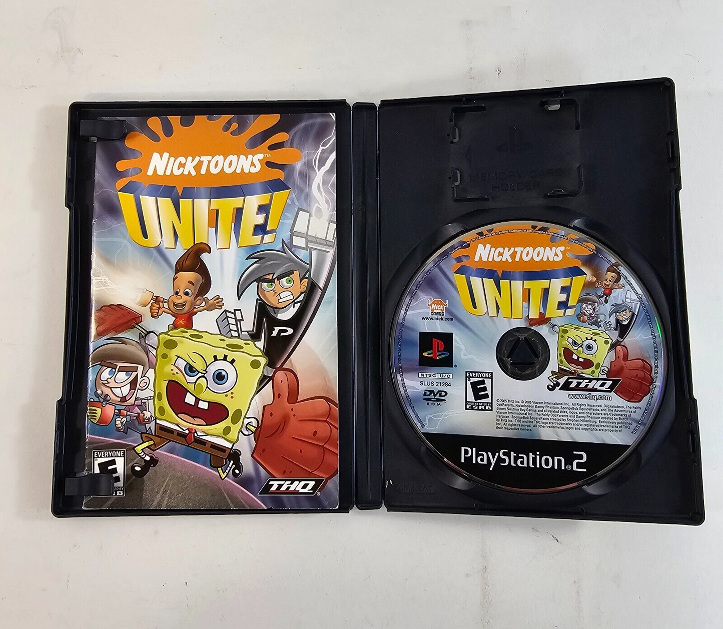 Nicktoons Unite (Sony PlayStation 2, 2005) Game Case Manual CIB