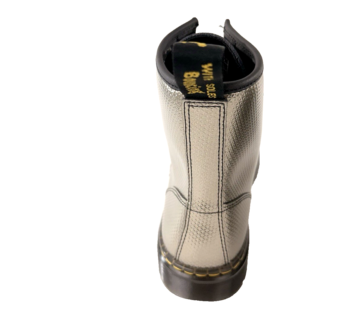 Doc Martens Zavala Metallic Textured Leather 8-Eye Unisex Boots Men's US Size 8